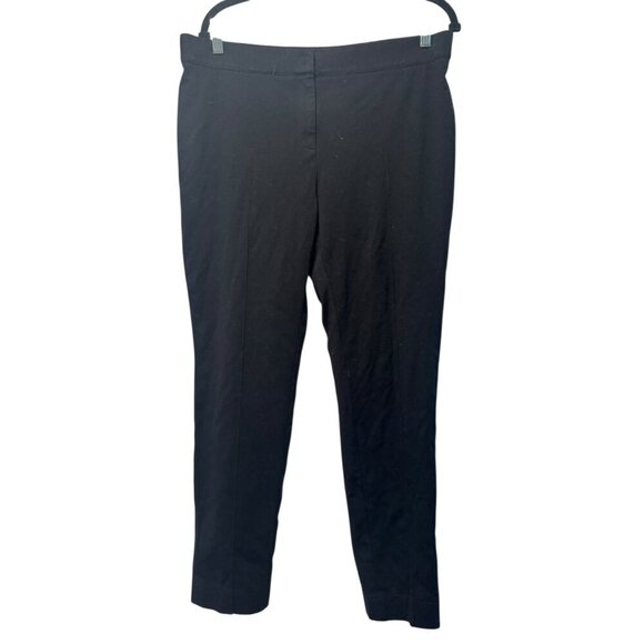 Akris Punto Black Slim Ankle Pants Size 10 – Tailored Minimalist Trousers - Picture 1 of 6